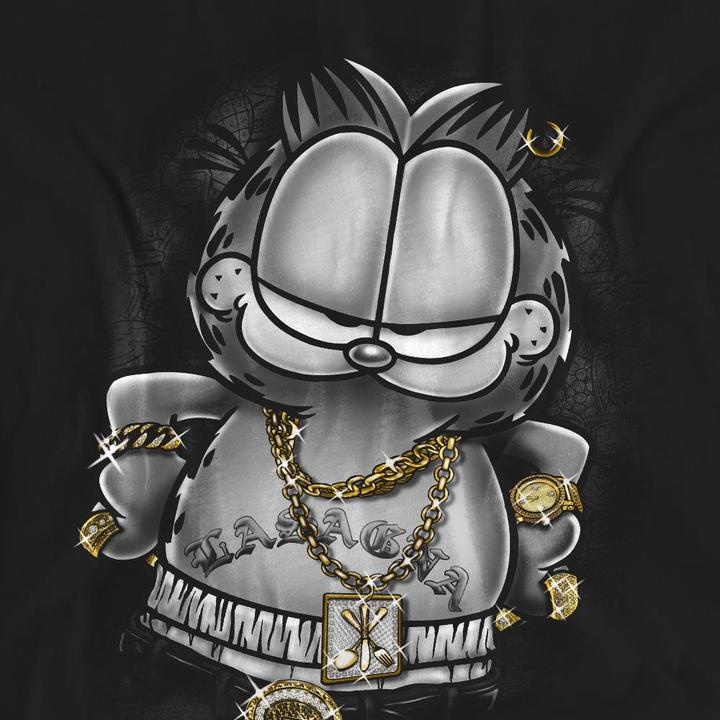 Actual product image Garfield Unisex Adult Lasagna For Life T-Shirt (XL)