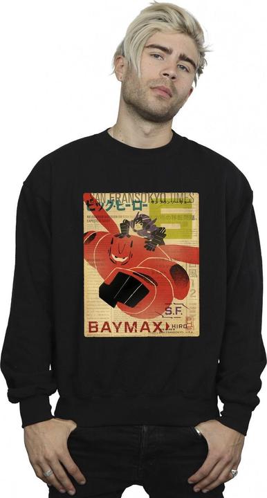 Produktbild Disney Big Hero 6 Baymax Flying Baymax Newspaper Sweatshirt (XL)