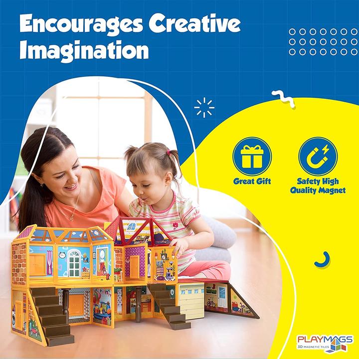 Actual product image Playmags Magnetisches Spielhaus