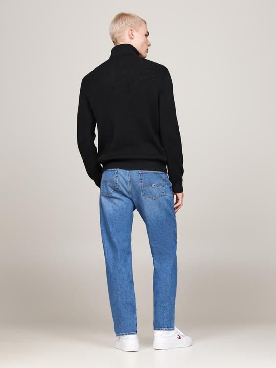 Actual product image Tommy Hilfiger Tommy Jeans Slim Fit Coltrui met wol - Zwart - Maat M (M)
