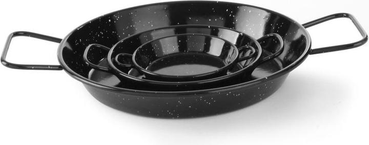 Produktbild Hendi Paellapfanne Emailliert Flachstahl (24 cm, Paella Pfanne, Stahl)