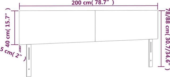 Actual product image VidaXL Ruben (200 x 5 x 88 cm)