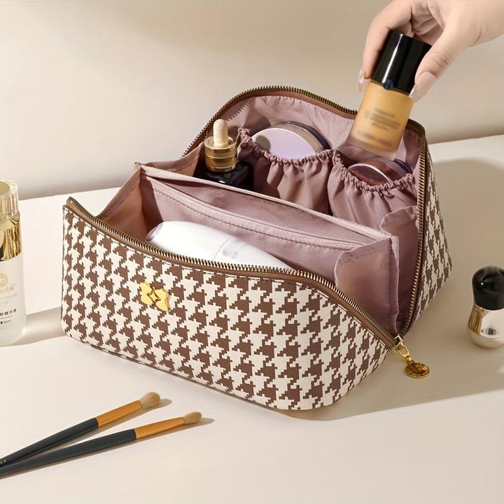 Immagine prodotto Only-Bags.Store Borsa per il trucco da viaggio con scomparti multipli, borsa per cosmetici portatile e spaziosa