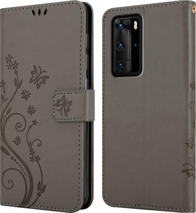 Produktbild Cadorabo Flower Book Cover (Huawei P40 Pro)