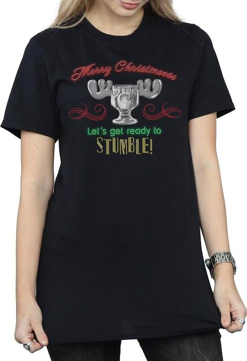 Actual product image National Lampoon´s Vacation Womens/Ladies Moose Head Cotton Boyfriend T-Shirt (3XL)