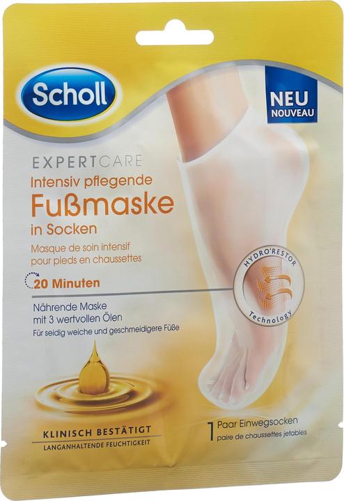 Scholl N„hrende Fussmaske in Socken mit 3 wertvollen ™len (Fussmaske)
