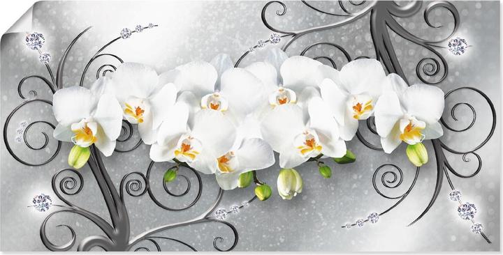 Immagine prodotto Artland Orchidee bianche su ornamenti U1QV (40 x 20 cm)