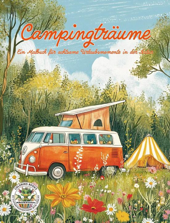 Actual product image Camping dreams - A colouring book for mindful holiday moments in nature