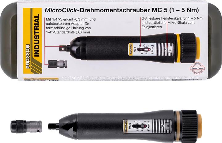 Produktbild Proxxon Drehmoment-Schrauben (1/4", 1 Nm, 5 Nm)
