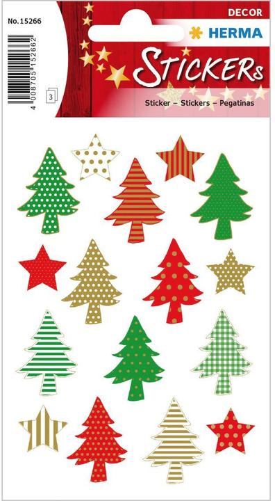 Actual product image HERMA Christmas stickers