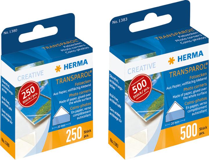Actual product image Herma Photo corners