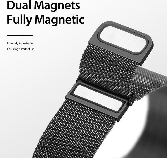 Image du produit Dux Ducis Série milanaise (22 mm, 45 mm, Acier inoxydable, Gear S3 Classic, Gear S3 Frontier, Galaxy Watch 3)