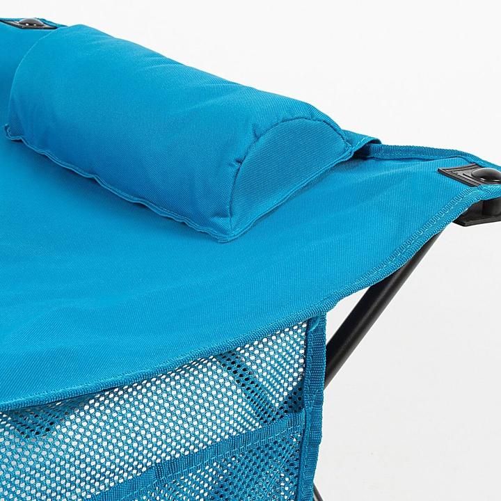 Actual product image Aktive Folding bed blue camping 178 x 62 x 38 cm 178 x 38 x 62 cm (2 pieces)