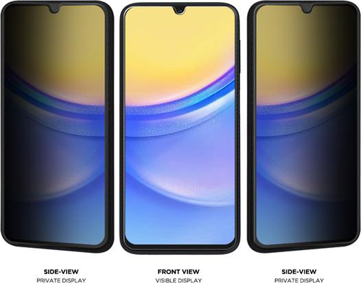 Actual product image Eiger Mountain Glass Black (1 Piece, Samsung Galaxy A15, Samsung Galaxy A15 5G)