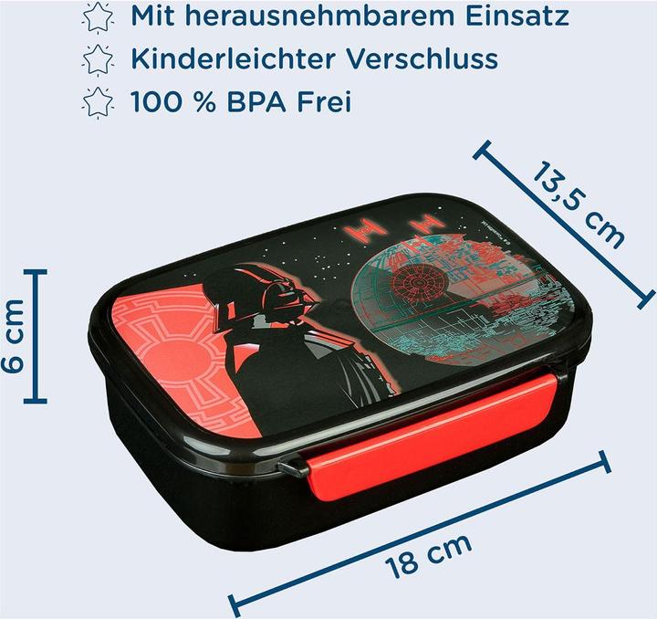 Produktbild Scooli Lunchbox Star Wars Rot/Schwarz