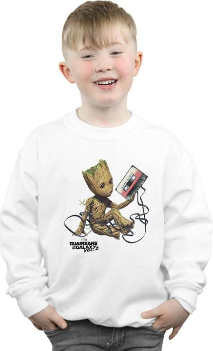 Actual product image Boys Guardians Of The Galaxy Groot Tape Sweatshirt (116)