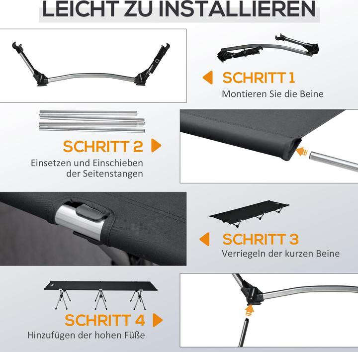 Produktbild Outsunny Feldbett mit Tragetasche