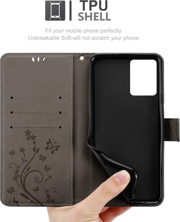 Immagine prodotto Cadorabo Custodia a libro floreale per Realme 9 5G / 9 PRO / V25 / Q5 / OnePlus Nord CE 2 LITE 5G (Vivo V25, Realme 9 Pro+, OnePlus Nord CE 2 Lite 5G)