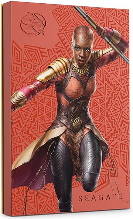 Actual product image Seagate FireCuda Gaming Hard Drive 2TB USB 3.0 Okoye Special Edition (2 TB)