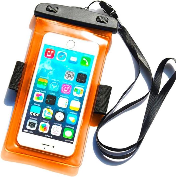 Image du produit Hurtel PVC waterproof bracelets cas de téléphone - orange