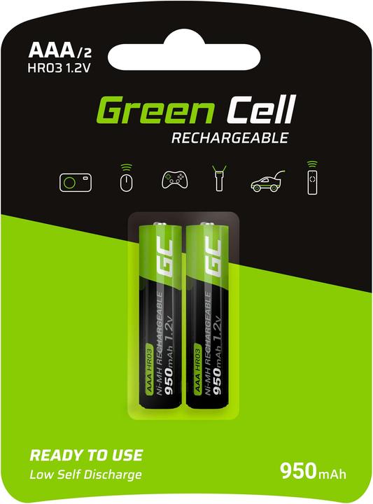 GreenCell Rechargeable (2 pcs., AAA, 950 mAh)