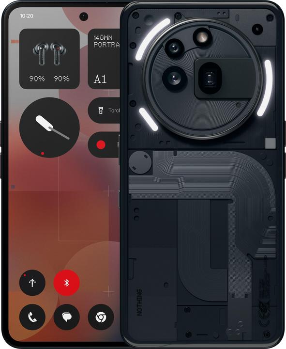 Actual product image Nothing Phone (3a) Pro (256 GB, Black, 6.77", SIM + eSIM, 50 Mpx, 5G)