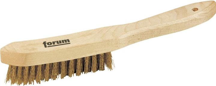 Actual product image Forum Professional Solutions Wire brush brass 4-row crimped (1 pcs.)