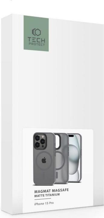 Image du produit Tech-Protect Magmat Magsafe iPhone 15 Pro titane mat (Apple iPhone 15 Pro)