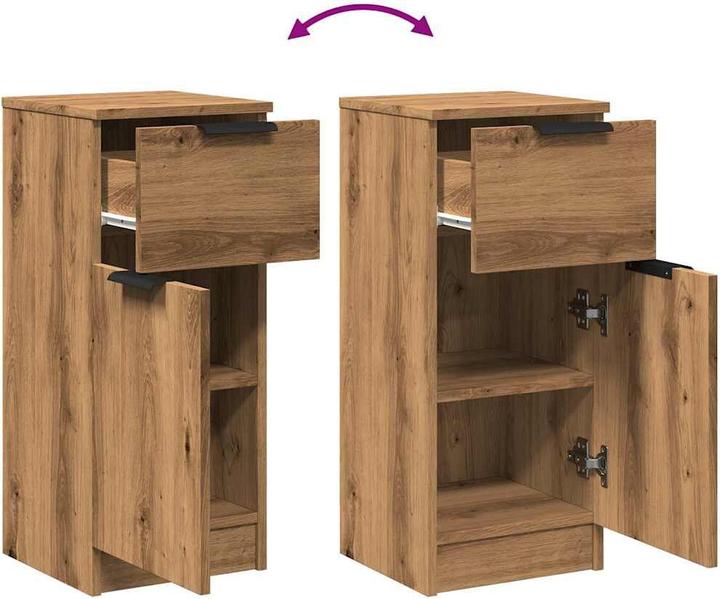 Image du produit VidaXL Sideboard Artisan-Eiche 30x30x70 cm Holzwerkstoff (30 x 30 x 70 cm)