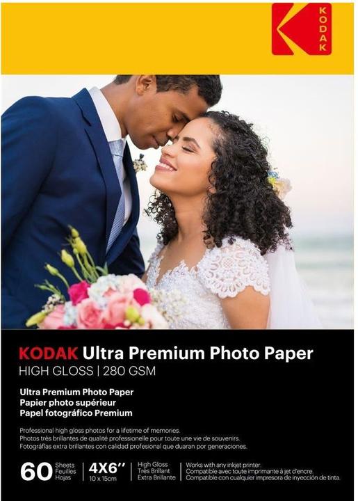 Image du produit Kodak Ultra Premium Photo 60 feuilles 280gs (280 g/m², 10 x 15 cm, 60 x)