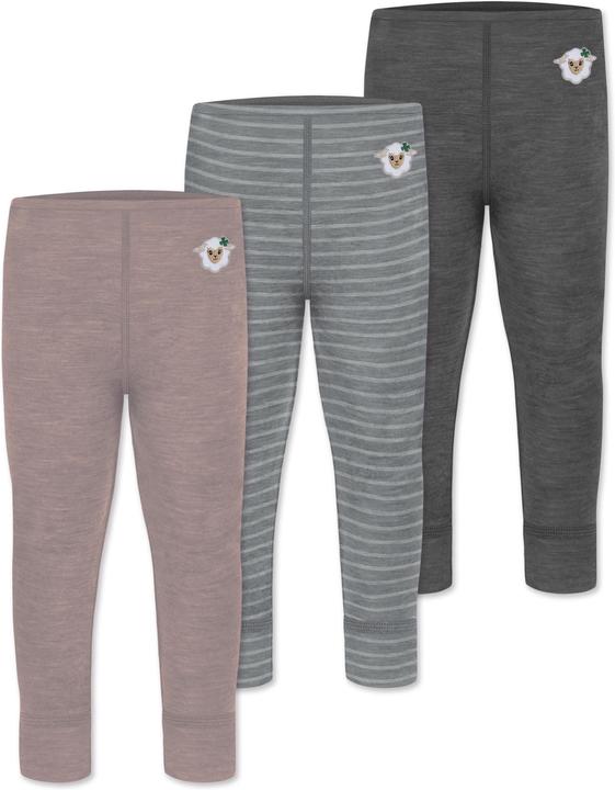 Produktbild Normani 3er Pack Baby Merino Hose Unterhose „Tihoi" - 9509 (80)