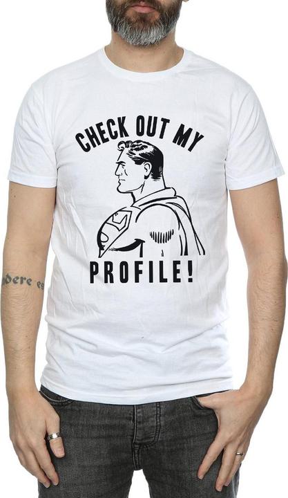 Image du produit - T-shirt SUPERMAN CHECK OUT MY PROFILE - Homme (M)