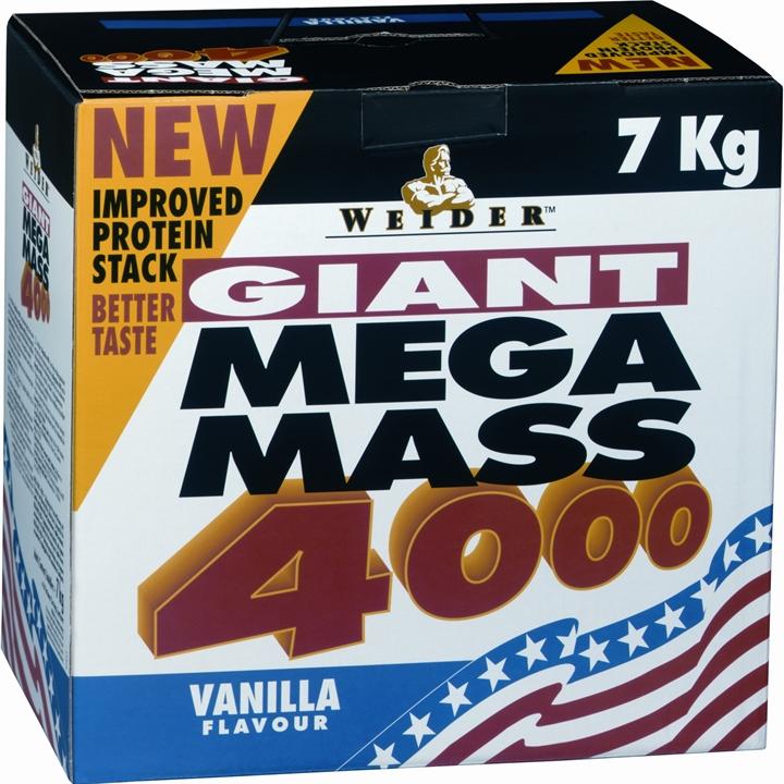 Actual product image Weider Mega Mass 4000 (Vanilla, 1 pcs., 7000 g)