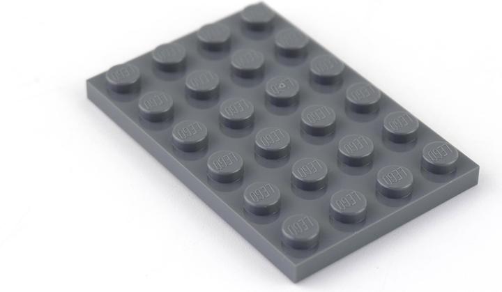Immagine prodotto LEGO Piatti 4x6 Grigio scuro - 250 pz - Piatto grigio scuro bluastro 3032 (3032, Accessori LEGO)