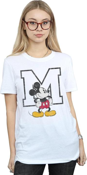 Actual product image Disney Womens/Ladies M Mickey Mouse Cotton Boyfriend T-Shirt (L)