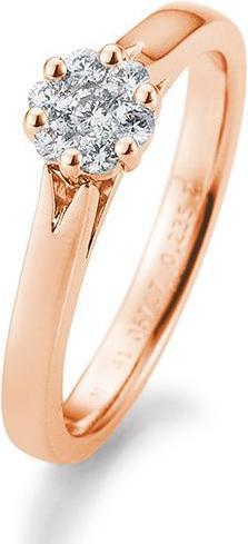 Immagine prodotto Breuning Anello di fidanzamento con fiore (55, Oro 750/18 K)
