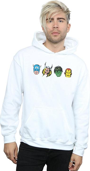 Immagine prodotto Avengers Comic Heads Felpa con Cappuccio Uomo (L)