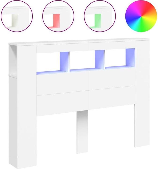 Produktbild VidaXL LED-Kopfteil (140 x 18.5 x 103.5 cm)