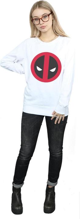 Actual product image Womens/Ladies Deadpool Large Clean Logo Sweatshirt (XL)