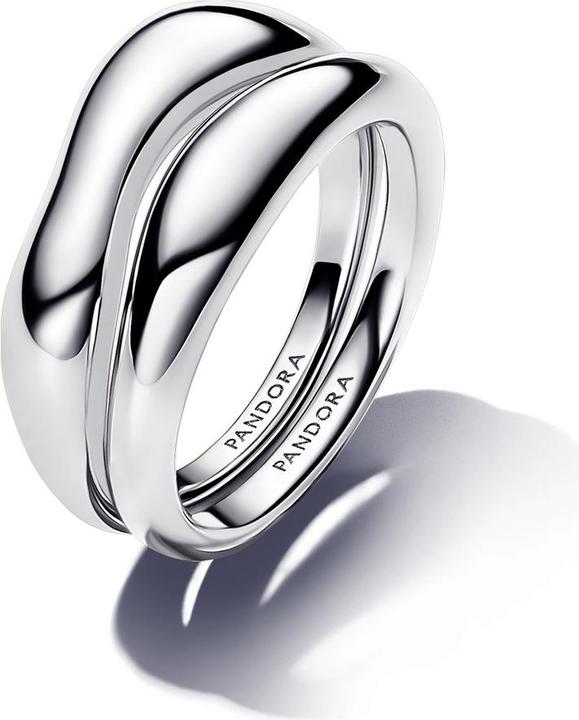 Produktbild Pandora Organisch Geformte Stacking Ringe (52, 925 Silber)