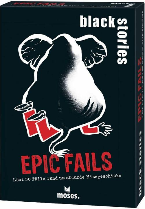 Actual product image black stories Epic Fails (German)