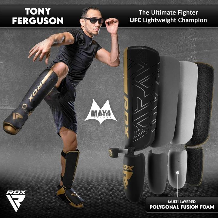 Actual product image Rdx Shin Instep F6 Matte Golden-S (S)