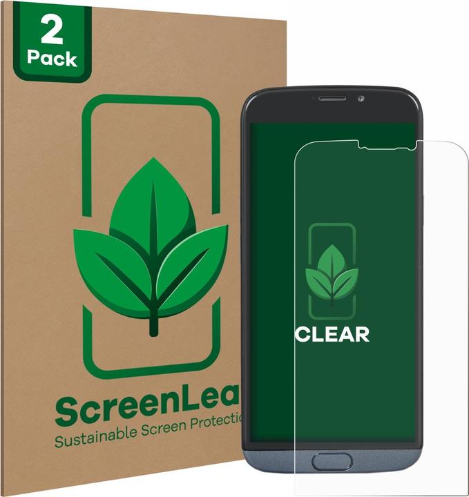 Actual product image ScreenLeaf Protective film sustainable screen protector screen protector film clear transparent (2 Piece, Doro 8050)