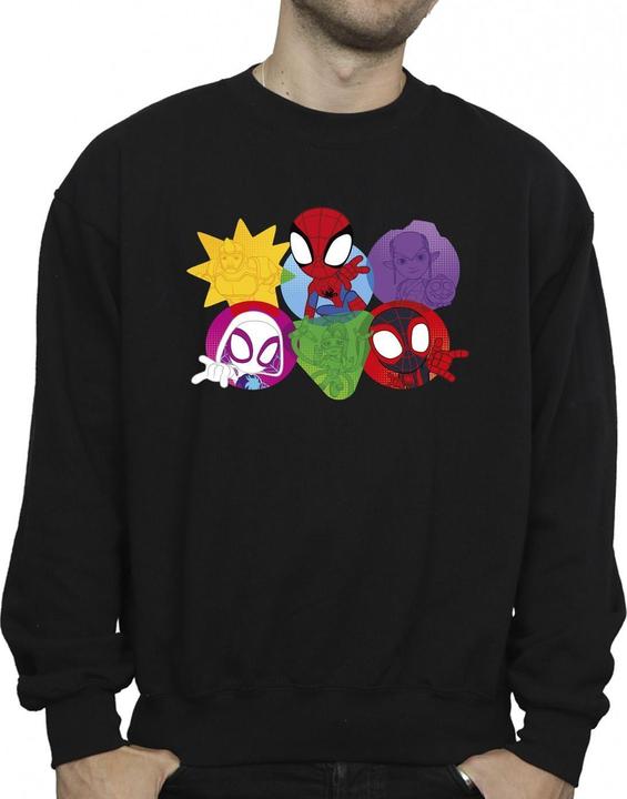 Immagine prodotto Spidey And His Amazing Friends Faces Felpa Uomo (4XL)