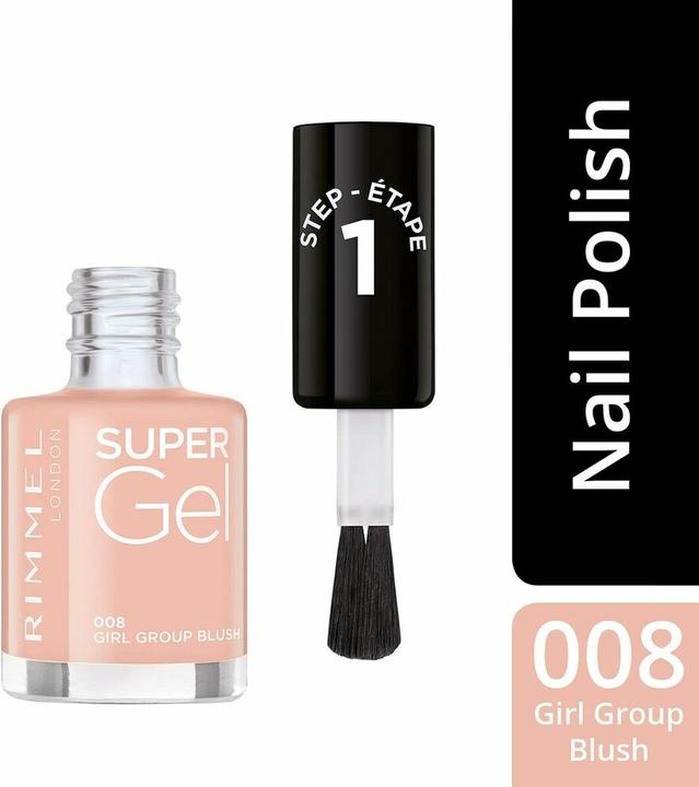 Produktbild Rimmel London RIMMEL Super Gel Nagellack Nr. 008 Girl Group 12ml (008, Gel-Effekt Nagellack)
