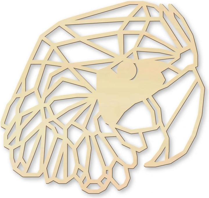 Actual product image Trenddeko Origami parrot (50 x 47 cm)