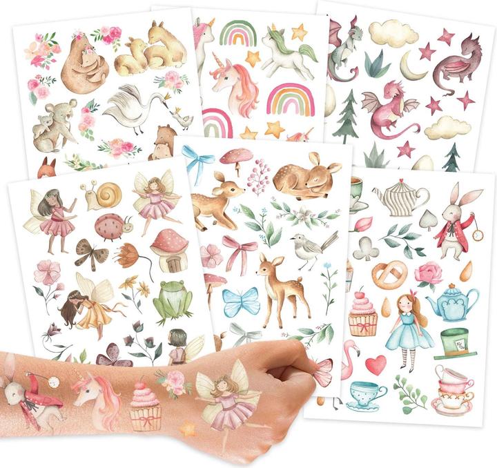 Papierdrachen Kindertattoos – Fabelwesen und Märchen