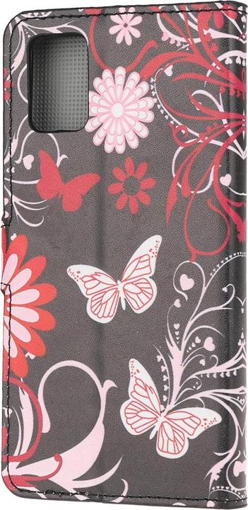 Immagine prodotto Cover-Discount Galaxy A51 - Custodia in pelle Card Pocket Butterflies nera (Samsung Galaxy A51)