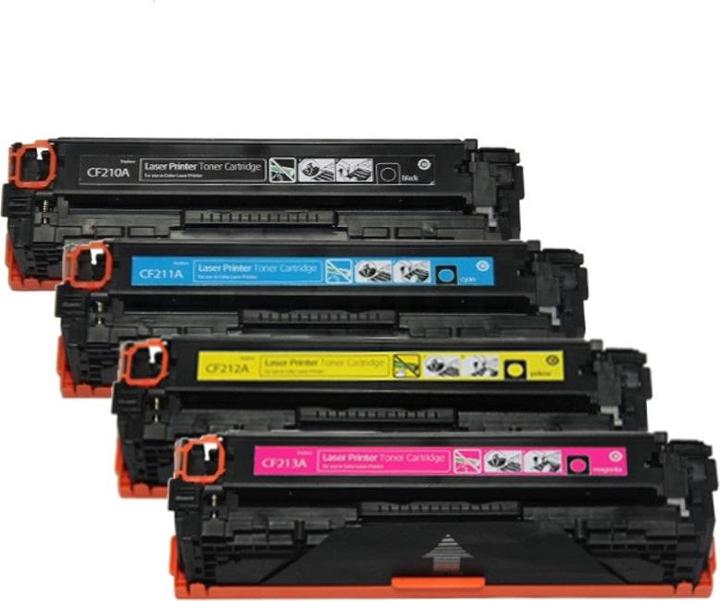 Actual product image Hermex Compatible HP LaserJet Pro 200 colour MFP M276n toner (M, FC, Y, C)