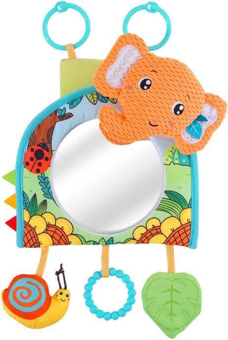 Image du produit Activity Board Jouet de siège de voiture avec miroir pour bébé, jouet de dentition derrière le siège de voiture